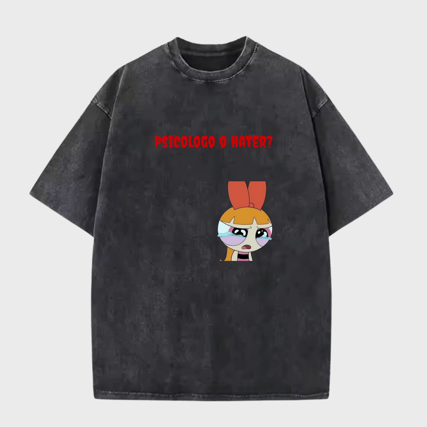 Camiseta Psicologo o Hater unisex color wash 230G