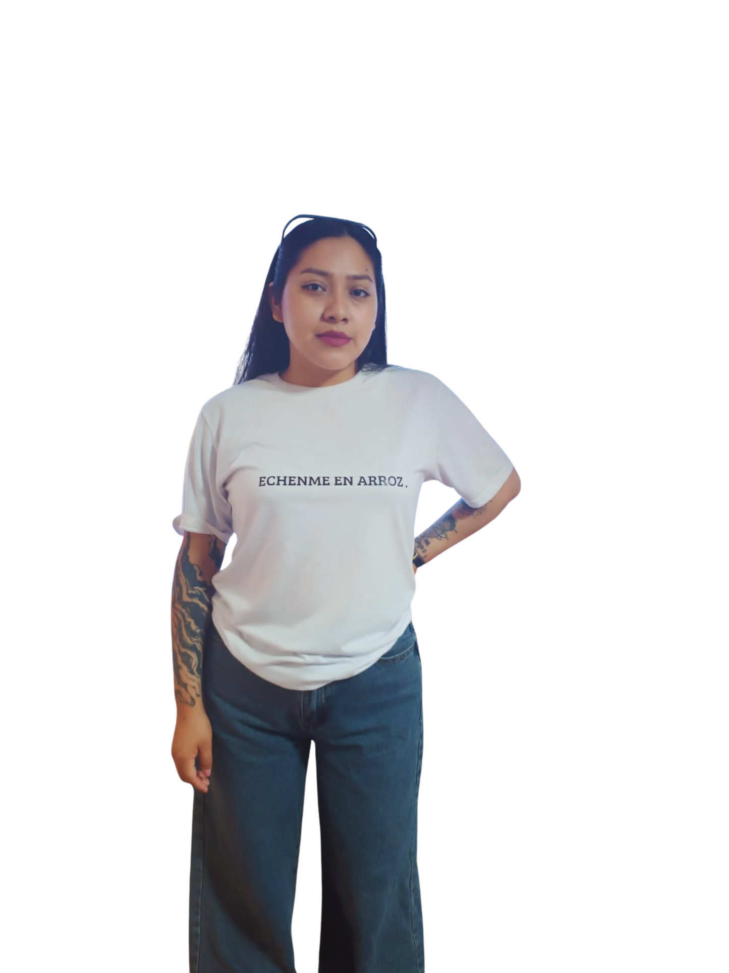 Camiseta unisex echenme en arroz