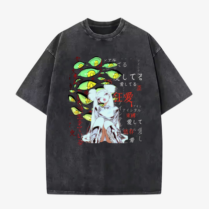 camiseta ojitos 200G color wash.