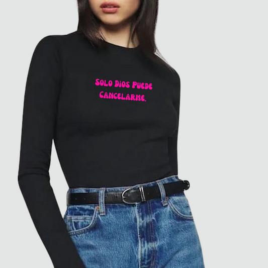 Camiseta manga larga solo dios puede