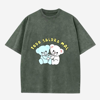 camiseta Todo saldra mal 230G color wash.