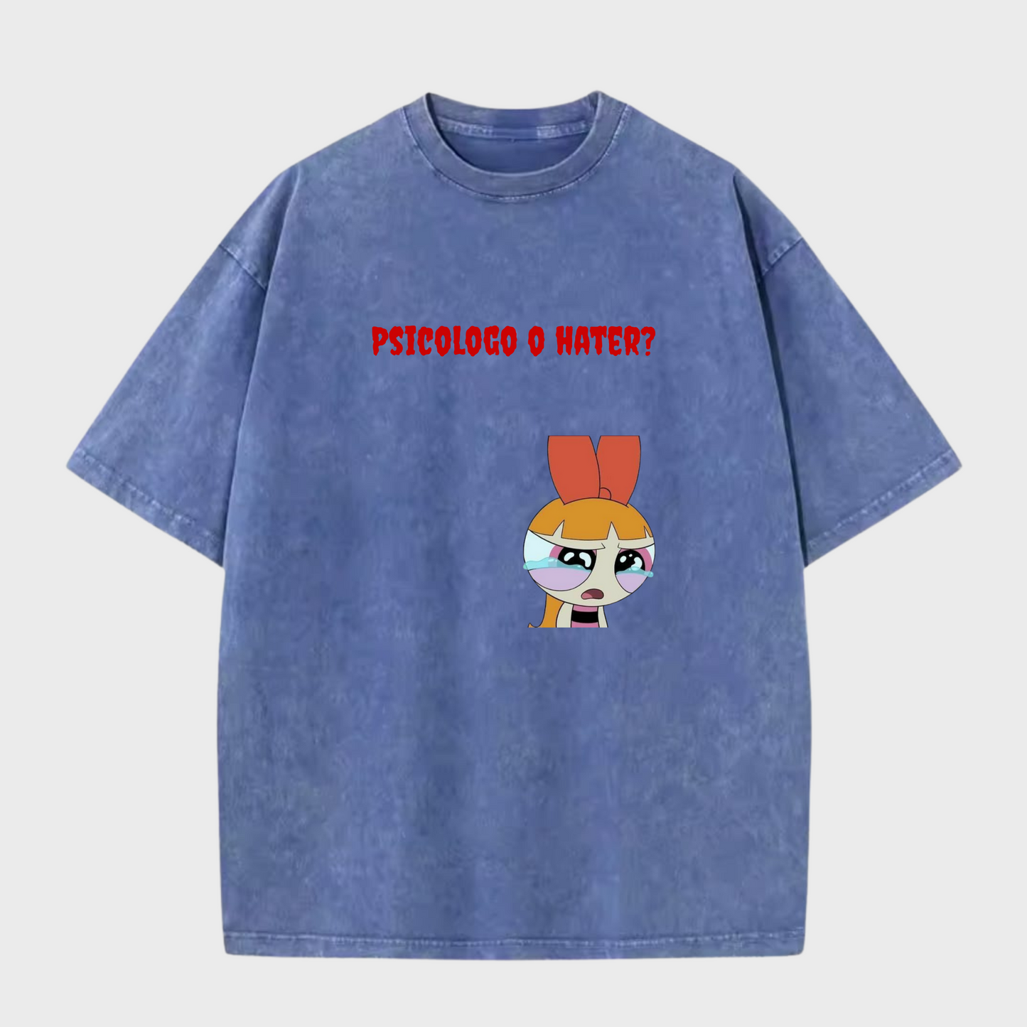 Camiseta Psicologo o Hater unisex color wash 230G