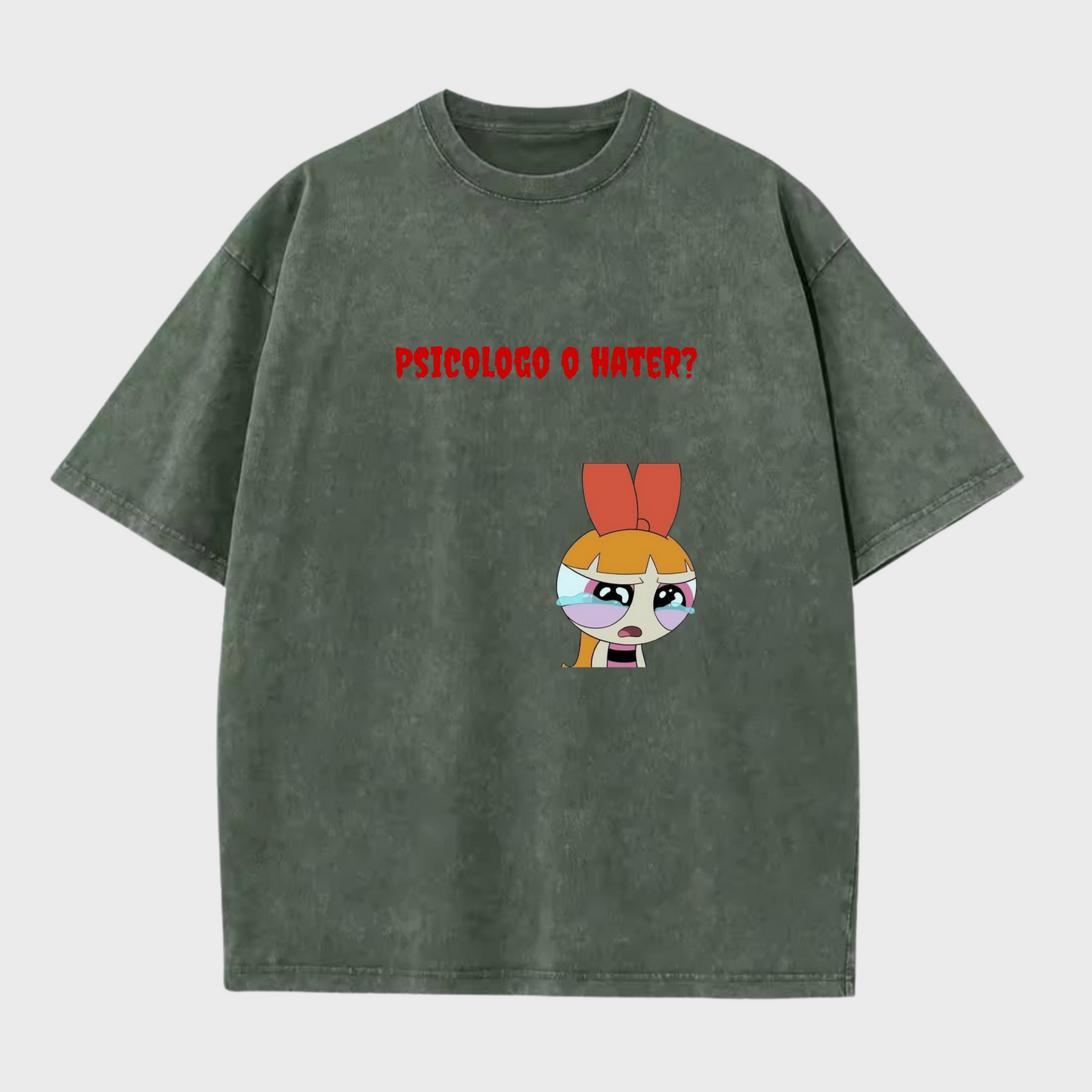 Camiseta Psicologo o Hater unisex color wash 230G