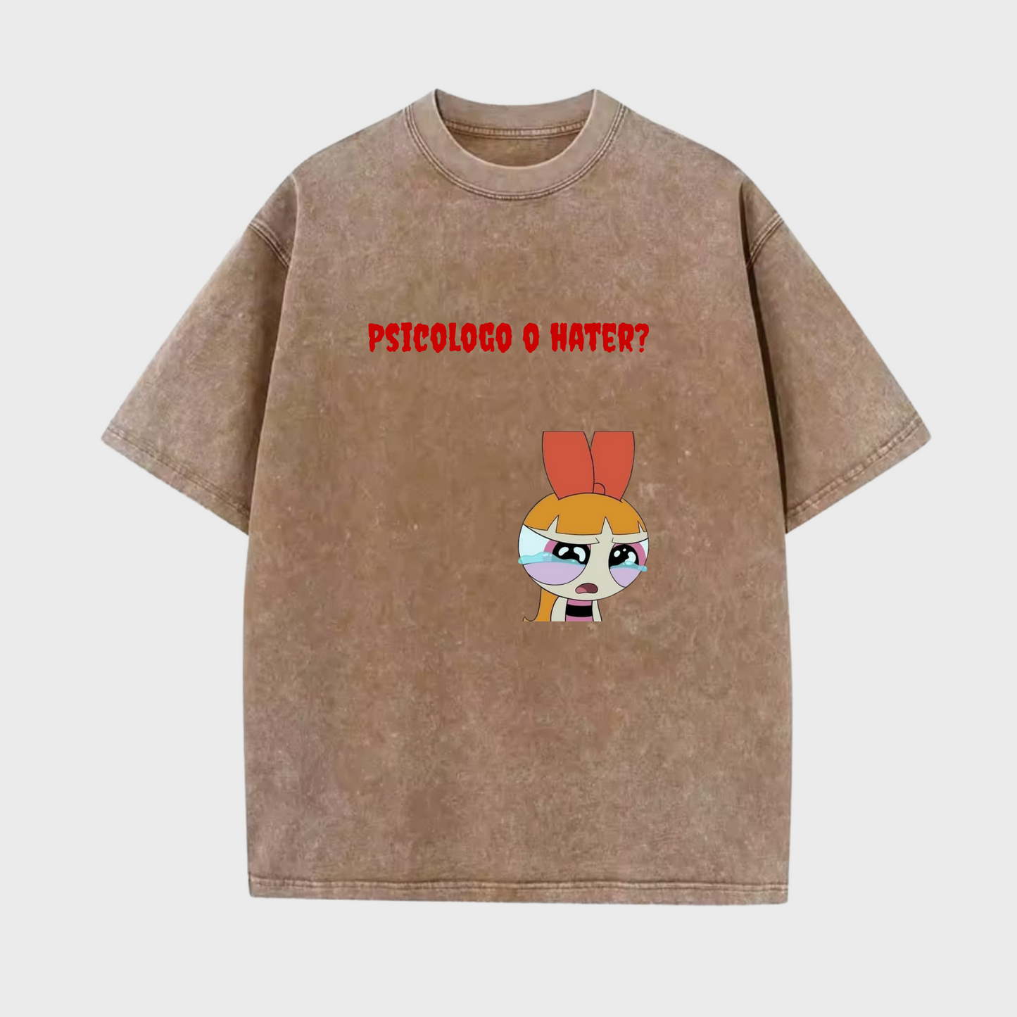 Camiseta Psicologo o Hater unisex color wash 230G