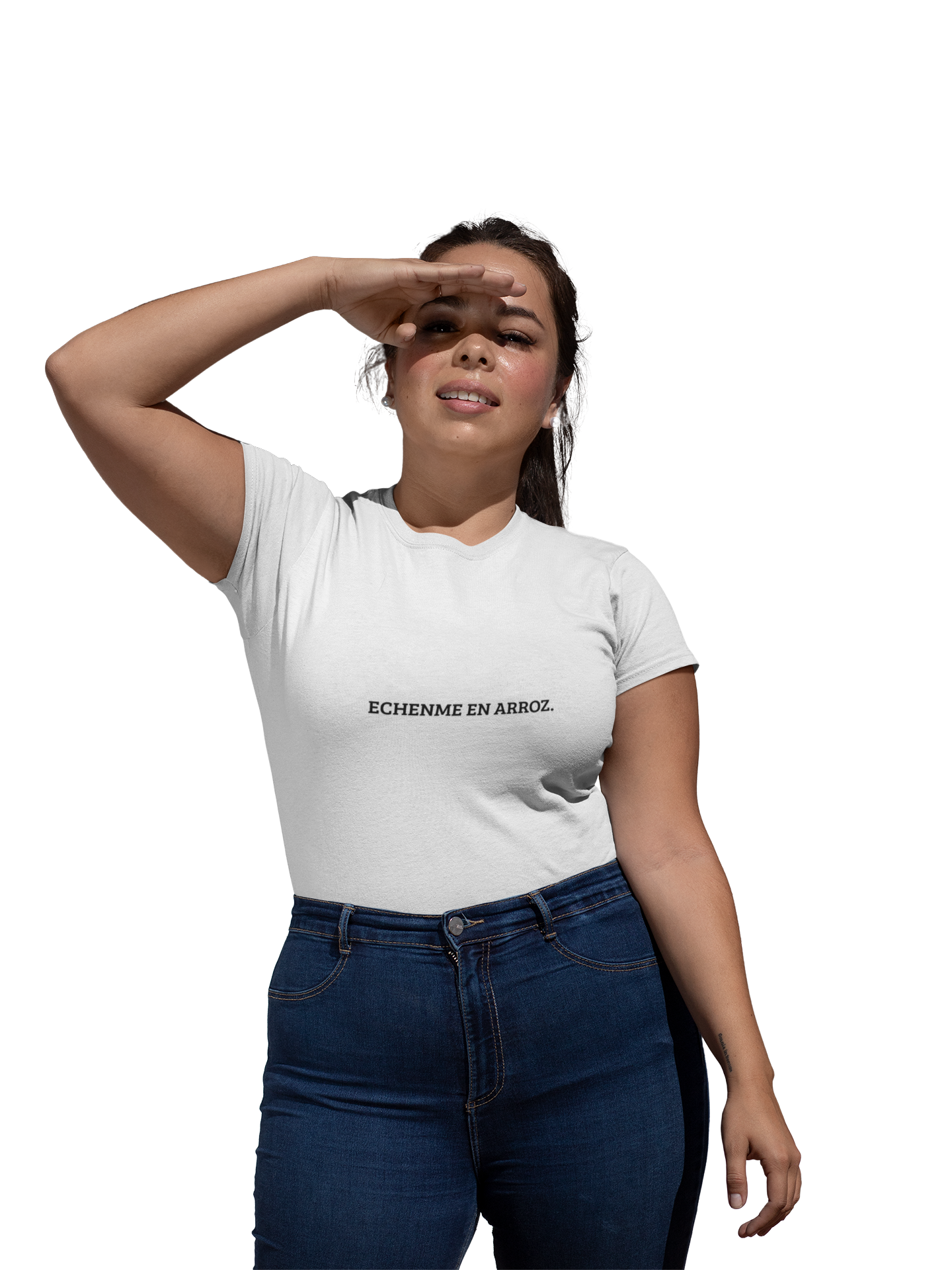 Camiseta unisex echenme en arroz
