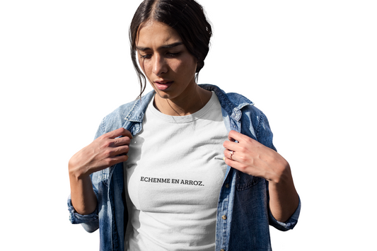 Camiseta unisex echenme en arroz