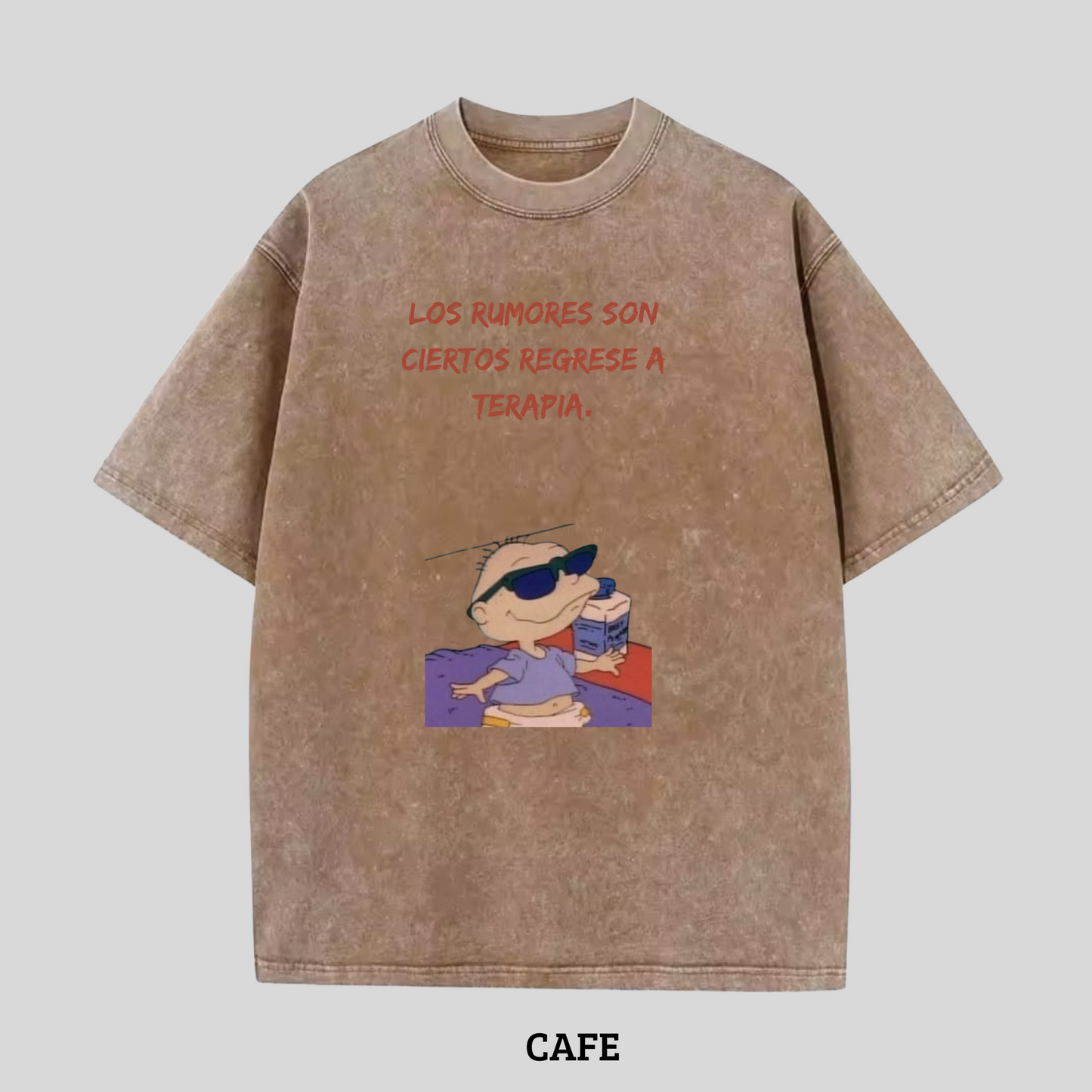 Camiseta Terapia Unisex 200G wash color.