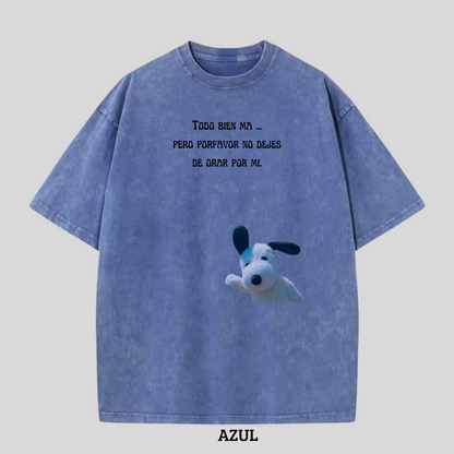 Camiseta Todo Bien Unisex 230G wash color.