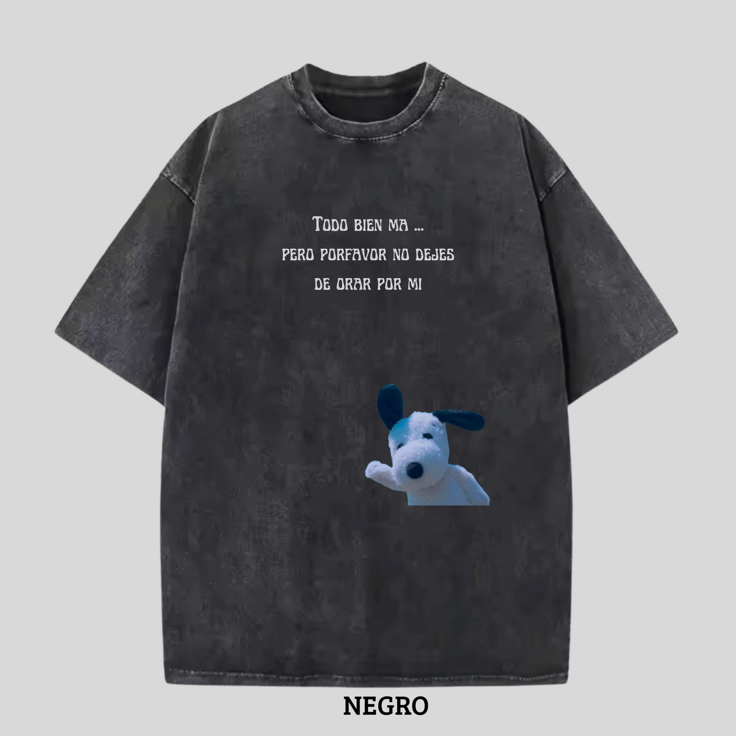 Camiseta Todo Bien Unisex 230G wash color.