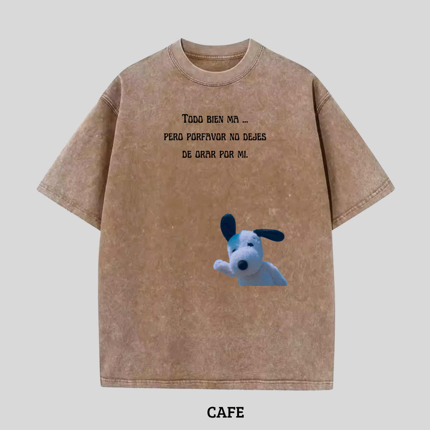 Camiseta Todo Bien Unisex 230G wash color.