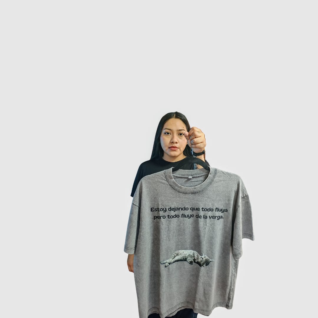 camiseta todo fluye unisex 200G wash color