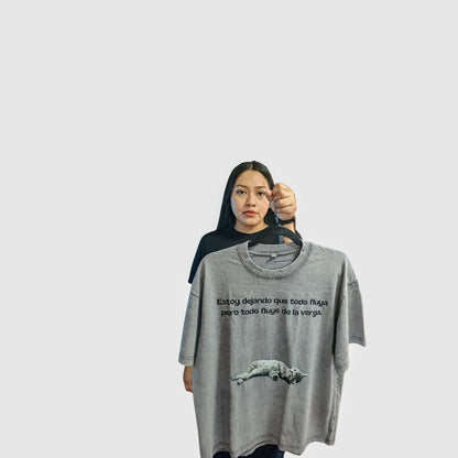 camiseta todo fluye unisex 200G wash color